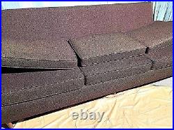 Old Vintage 1950's Mid-Century Modern 3-Seat couch sofa Baker Schwartz