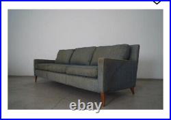 Old Vintage 1950's Mid-Century Modern 3-Seat couch sofa Baker Schwartz