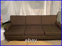 Old Vintage 1950's Mid-Century Modern 3-Seat couch sofa Baker Schwartz