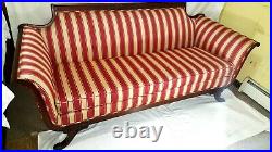 One of a Kind- Duncan Phyfe Style Sofa with New Upholstery (Delivery Locally)