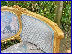 Opulent Antique French Louis XVI Corbeille Sofa Early 1900s