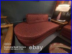 Original MCM 1950's Reupholstered Sectional Tiltback Kroehler Styled Sofa