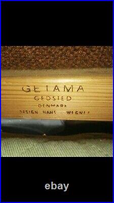Original Signed Hans Wegner Getama Gedsted Teak Sofa Mid Century Danish Modern
