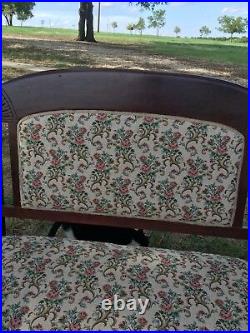 Outstanding Victorian Love Seat Sofa High Back Early 1900's