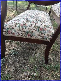 Outstanding Victorian Love Seat Sofa High Back Early 1900's