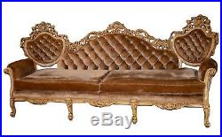 Oversized Vintage Cellini/Verona Ornate Italian Renaissance Style Sofa withCherubs