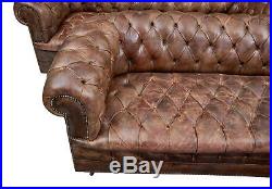 Pair Of 20th Century Leather Chesterfield Sofas