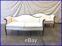 Pair of English Chippendale Mahogany Sofas Couches