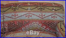 Perfect George Smith Rrp £10,800 Kilim Upholstery Large Sofa Feather Cushions