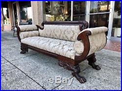 Period American Classical Empire Sofa