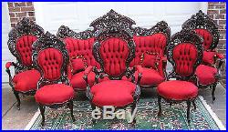 Phenomenal Victorian Meeks Henry Ford Parlor Set