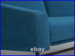 Pierre Guariche Rare Vintage French Two-Part Blue Sofa Model L-10, c. 1960s