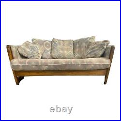 Post Modern Loveseat Sofa Flexsteel Howard Furniture Oak Barrelback Buyer$ship