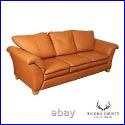 Post Modern Three-Seat Italian Leather'Sonora' Sofa