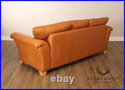 Post Modern Three-Seat Italian Leather'Sonora' Sofa