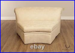 Postmodern Custom Upholstered Curved Sectional Sofa