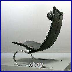 Poul Kjaerholm für Fritz Hansen Sessel PK 20, Leder schwarz Lounge Chair 1987