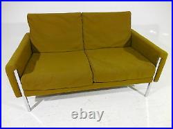 RARE Jens Risom Love Seat/Sofa Chrome Leg Mid 20th Century Modern Knoll Style