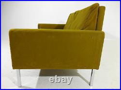 RARE Jens Risom Love Seat/Sofa Chrome Leg Mid 20th Century Modern Knoll Style