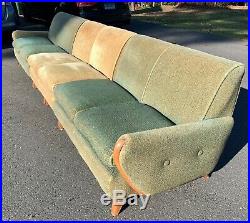 RARE Mid Century Heywood Wakefield Couch M560 x2 and M561 x2 156 Total HUGE
