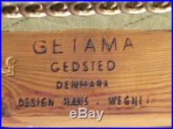 RARE Signed Original Hans Wegner Getama Teak Sofa 60's Mid Century Danish Modern