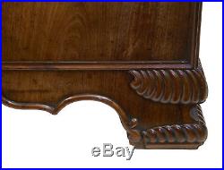 Rare 19th Century Carved Walnut And Mahogany Buttonback Sofa