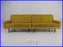 Rare 60's Vintage Paul McCobb Widdicomb 2pc Sectional Sofa Mid Century Modern