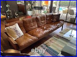 Rare Antique 1960's Hans Olsen Rosewood 4-Seater Sofa