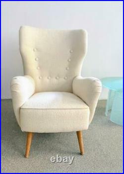 Rare Austrian Wingback Chair Attributed to Oskar Payer