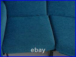 Rare French Two-Part Blue Vintage Sofa Model L-10 by Pierre Guariche, c. 1960s