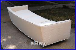 Rare Harvey Probber Angled Arm Curved Sofa Couch