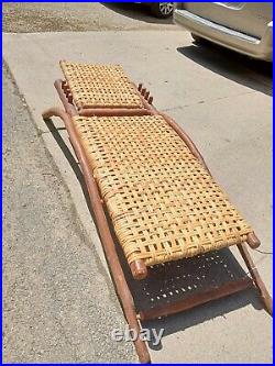 Rare Old Hickory Chaise Lounge