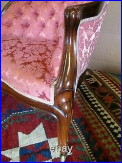 Rare Pair Of Laminated Rosewood John Henry Belter Rococo Revival Meridiennes