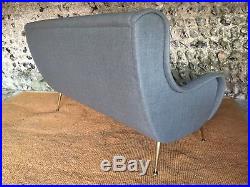 Rare Vintage MID Century Marco Zanuso Senoir Lounge Sofa -grey Wool C1950 Scandi