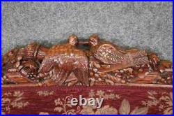 Rare form of French Louis XV Kissing Birds Carved To Death 1920s Sofa Settee