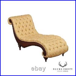 Raymond Waites for Lane Tufted Fainting Couch Chaise Lounge