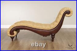 Raymond Waites for Lane Tufted Fainting Couch Chaise Lounge