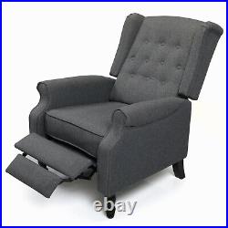 Recliner Chair Single Pushback Recliner Armchair for Living Room with Upholstered
