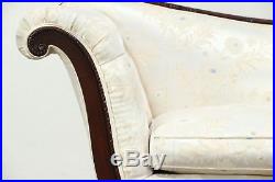 Regency 1950 Vintage Carved Mahogany Sofa