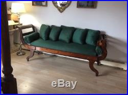 Regency Recamier Chaise Lounge Daybed Wood Finish c 1820