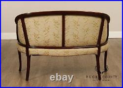 Regency Style Vintage Mahogany Frame Settee