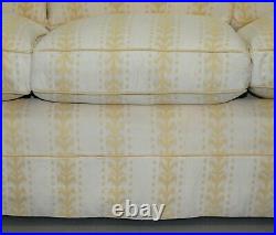 Rrp £12,000 George Smith Scroll Arm Three Seater Sofa Feather Filled Cushions
