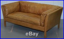 Rrp £1349 Halo Groucho Leather Small 2 Seater Sofa Matching Armchair Available