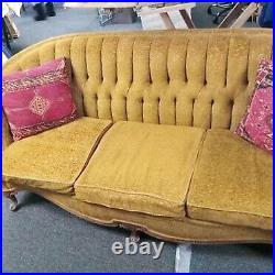SALE! Antique Edwardian Plush Tufted Sofa