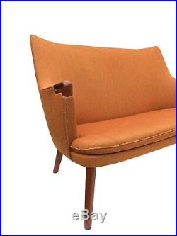 SALE! Authentic Hans Wegner Teak AP20 Sofa Lounge Chair Danish Mid Century Modern