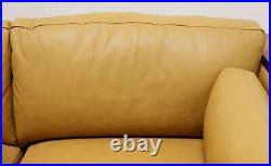 STICKLEY 21st Century Collection Cherry Inlaid Ebony Mission Leather Loveseat