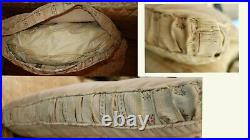 STUNNING FRENCH ANTIQUE FAINTING CHAISE SOFA UPHOLSTERED ANTIQUE FABRIC c1800's