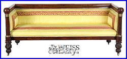 SWC-Classical Mahogany Box Sofa, New York, c. 1815, Phyfe
