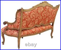 Salon Set French Louis XV Style Upholstered, Stunning, Vintage / Antique, 5 Pcs