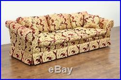 Scalamandre Upholstered Vintage Sofa, Down Cushions #28750